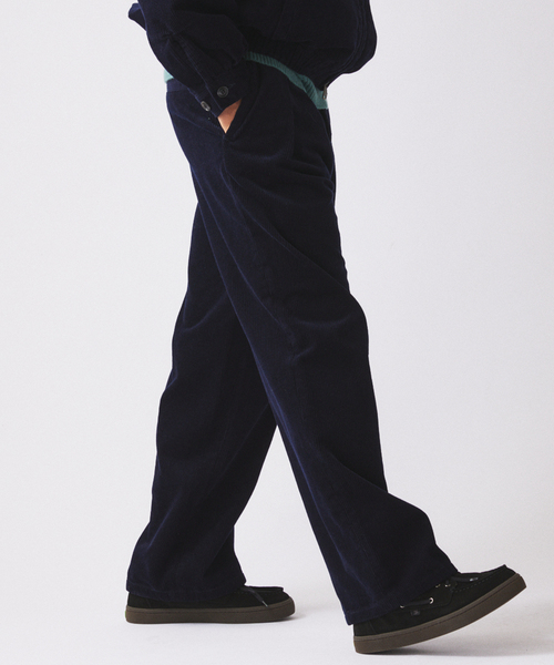 JOURNAL STANDARD relume(ジャーナルスタンダード レリューム)の「コーデュロイ 2タック スラックス(スラックス・メンズ・タン/ブラックミックス/ネイビー・SMALL/MEDIUM/LARGE)」の12枚目の写真