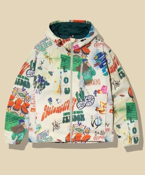 go slow caravan(ゴースローキャラバン)の「T-800 総柄プリントパーカーJKT(ブルゾン・メンズ・ブラック系その他/その他1・LARGE/X-LARGE/MEDIUM/SMALL)」の2枚目の写真