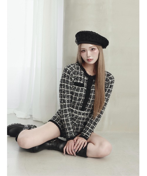 ツイードニットコンビネゾン（ワンピース）｜Darich（ダーリッチ）の