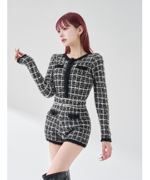 ツイードニットコンビネゾン（ワンピース）｜Darich（ダーリッチ）の