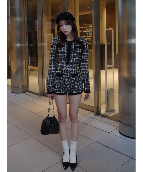 ツイードニットコンビネゾン（ワンピース）｜Darich（ダーリッチ）の