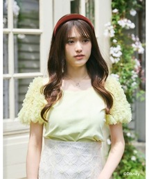 LANTINAM（ランティナム）の「Snow White and Seven Dwarfs / Tule Frill Sleeve Tops（Tシャツ/カットソー）」