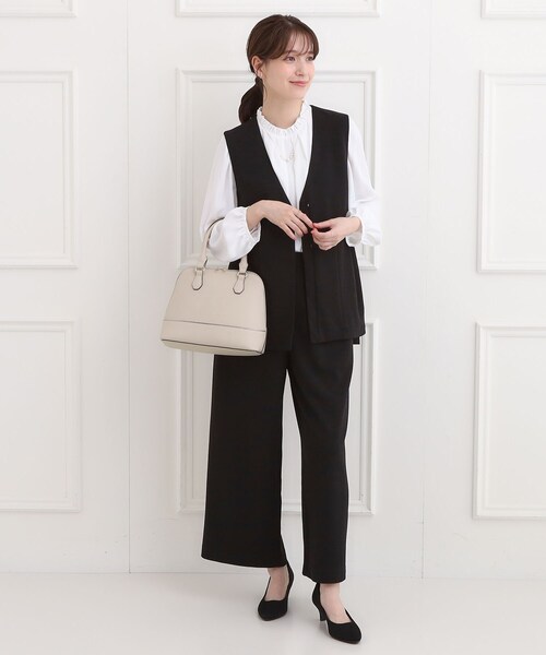 SHOO・LA・RUE（シューラルー）の「【セレモニー】ブガッティトートバッグ（トートバッグ・レディース・グレー/ブラック・00）」の4枚目の写真