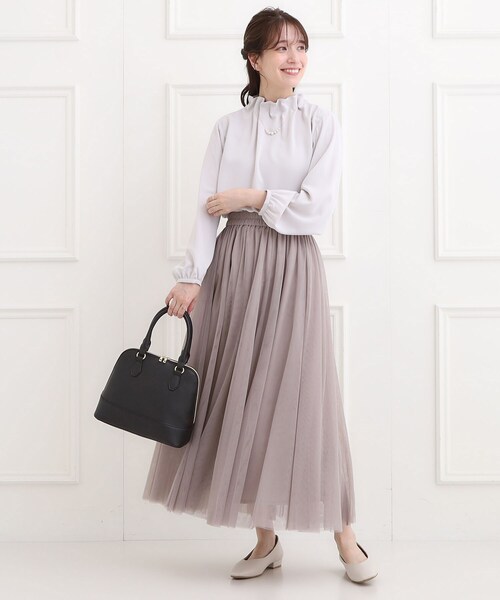 SHOO・LA・RUE（シューラルー）の「【セレモニー】ブガッティトートバッグ（トートバッグ・レディース・グレー/ブラック・00）」の6枚目の写真