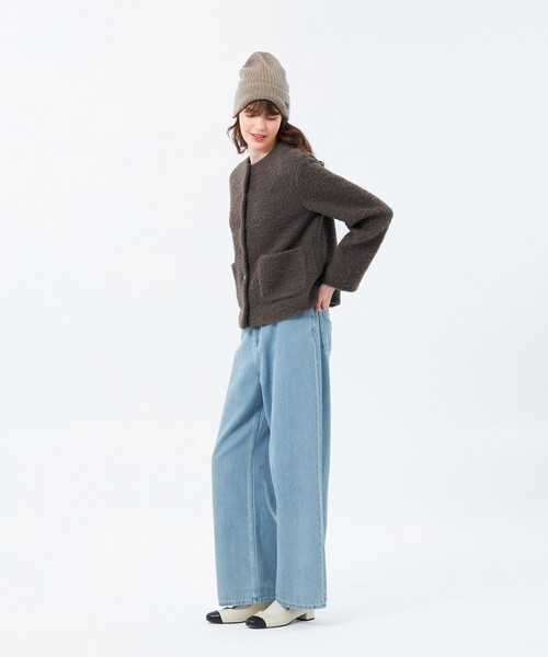 MACKINTOSH PHILOSOPHY(マッキントッシュ フィロソフィー)の「【HESSLE(ヘスル)】ノーカラーショートコート(ノーカラーコート・レディース・グレー系その他2/ベージュ/ブラウン系その他4/グリーン/ホワイト系その他・38/36/34)」の10枚目の写真