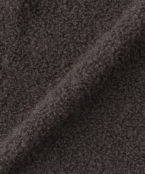 HESSLE（ヘスル）】ノーカラーショートコート（ノーカラーコート