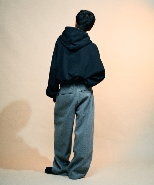 wool-like 2tuck slacks/ウールライク2タックスラックス（その他パンツ