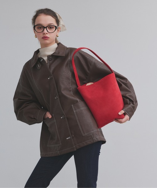 antic rag(アンティックラグ)の「Le Junev ルジュヌーヴ(ハンドバッグ・レディース・レッド/ブラック/ブラウン/ブルー・FREE)」の1枚目の写真