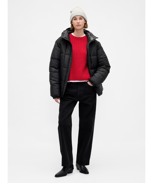 GAP(ギャップ)の「CashSoft カシミヤタッチ ケーブルニット クルーネックセーター(ニット/セーター・レディース・レッド/アイボリー/グレー/ブルー・XS/S/M/L/XL/XXS)」の19枚目の写真