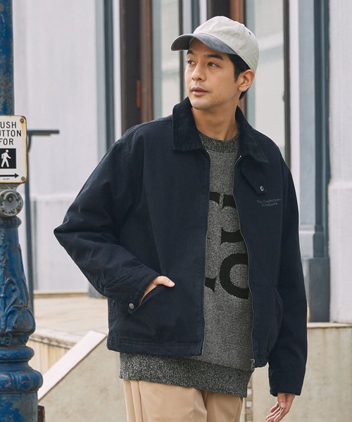 THE CRAFT CREW PRODUCTS(ザクラフトクループロダクツ)の「モールヤーン ジャガードロゴ 配色クルーネックニット / アンチピリング・マシンウォッシャブル【THE CRAFT CREW PRODUCTS】(ニット/セーター・メンズ・オフホワイト/グレー/ネイビー/グレイッシュベージュ/ブラック・L/M/S)」の13枚目の写真