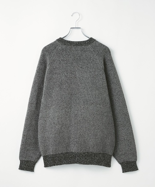 yun✩樣専用！+ガード加工 TCCPブランドロゴ モールヤーン ジャガード 配色クルーネックニット