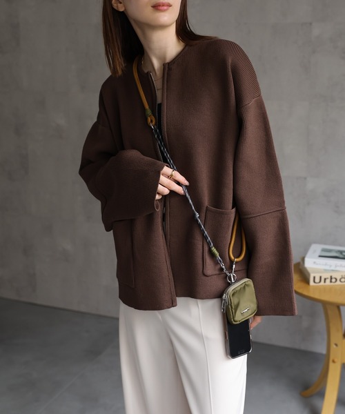 ブラウン S9PR+ セール】【マルチWAY】ポーチ付き配色ストラップ/スマホストラップ