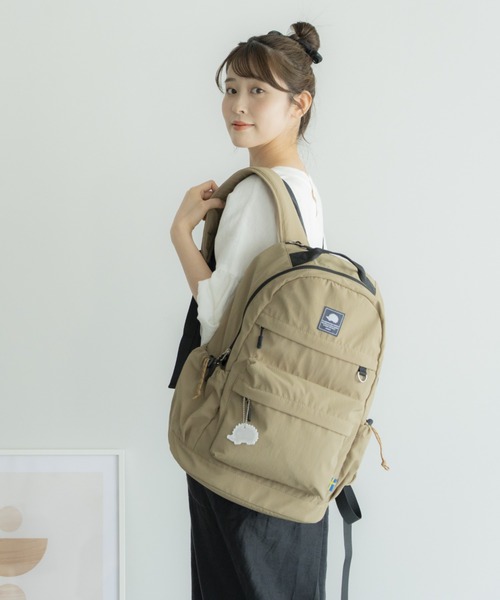 SCANDINAVIAN FOREST（スカンジナビアン・フォレスト）の「スタンデイパック＜撥水加工＞（バックパック/リュック・レディース・グレー/ブラック/ベージュ・FREE）」の7枚目の写真