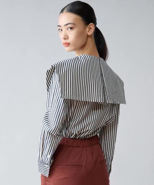 Tiara（ティアラ）の「ビッグカラーシャツブラウス（シャツ/ブラウス・レディース・ホワイト/ストライプ・FREE）」の20枚目の写真