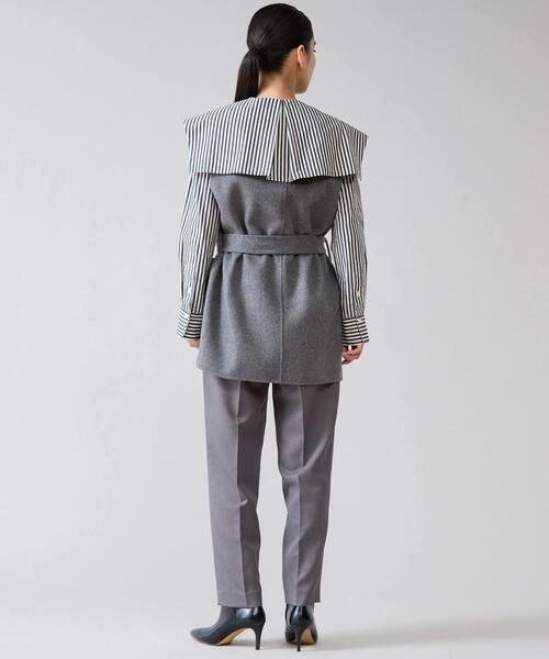 Tiara（ティアラ）の「ビッグカラーシャツブラウス（シャツ/ブラウス・レディース・ホワイト/ストライプ・FREE）」の13枚目の写真