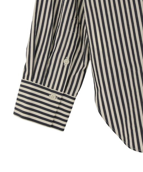 Tiara（ティアラ）の「ビッグカラーシャツブラウス（シャツ/ブラウス・レディース・ホワイト/ストライプ・FREE）」の5枚目の写真