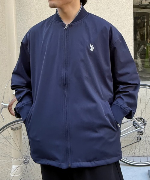 U.S. POLO ASSN.(ユーエスポロアッスン)の「【U.S. POLO ASSN.】ワンポイント刺繍 ポリストレッチリブ ブルゾン(ブルゾン・メンズ・アイボリー/ネイビー・XL/L/M)」の18枚目の写真
