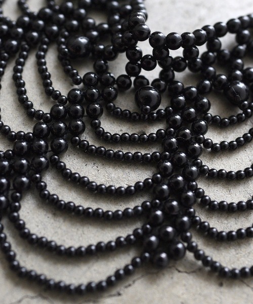 styiro（スタイロ）の「シャンデリアパールネックレス/つけ襟（ネックレス・レディース・ブラック/ホワイト系その他・FREE）」の6枚目の写真