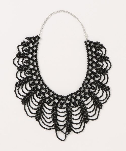 styiro（スタイロ）の「シャンデリアパールネックレス/つけ襟（ネックレス・レディース・ブラック/ホワイト系その他・FREE）」の8枚目の写真