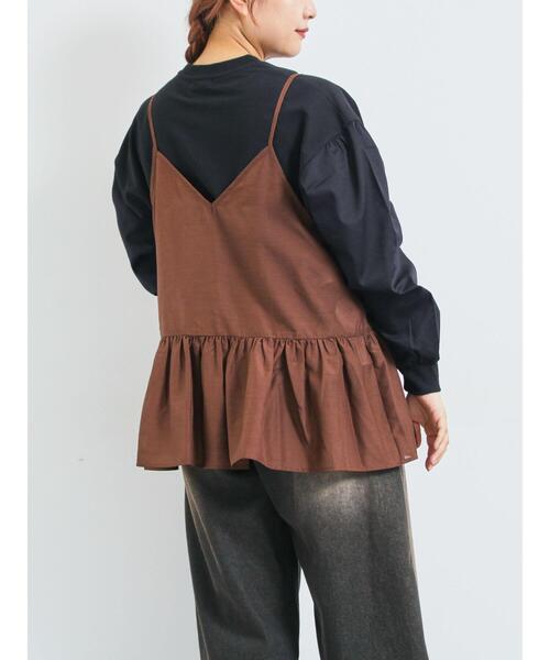 SM2（エスエムツー）の「前後2wayキャミビスチェ（シャツ/ブラウス・レディース・ブラック/オフホワイト/ブラウン・F）」の5枚目の写真