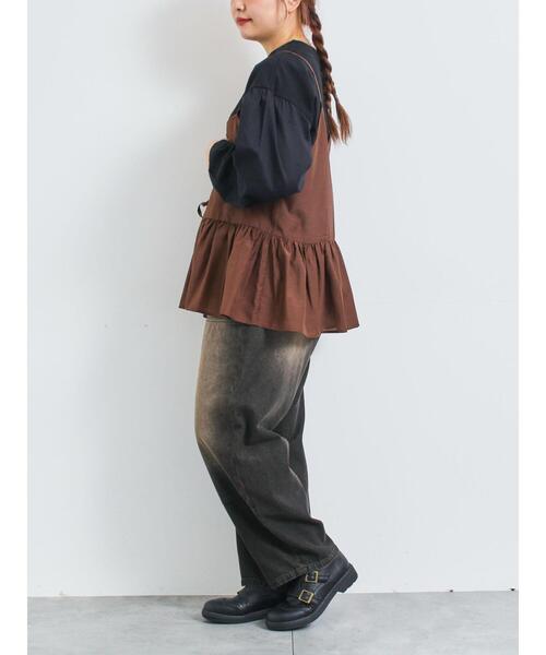 SM2（エスエムツー）の「前後2wayキャミビスチェ（シャツ/ブラウス・レディース・ブラック/オフホワイト/ブラウン・F）」の8枚目の写真