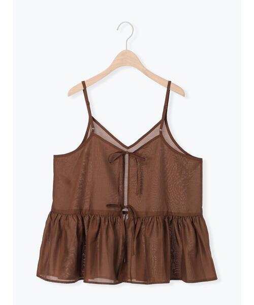 SM2（エスエムツー）の「前後2wayキャミビスチェ（シャツ/ブラウス・レディース・ブラック/オフホワイト/ブラウン・F）」の14枚目の写真