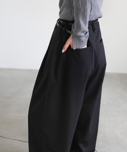 ファインツイルワイドスラックス（スラックス）｜select MOCA