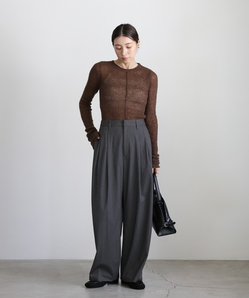 MOCAページ ファインツイルワイドスラックス（スラックス）｜select MOCA