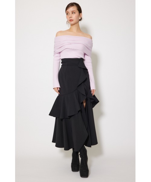 rienda（リエンダ）の「オフショルギャザーニットトップス 秋服 冬服（ニット/セーター・レディース・ライトピンク/ブラウン/ホワイト/ブラック/グレー/バーガンディー・FREE）」の15枚目の写真