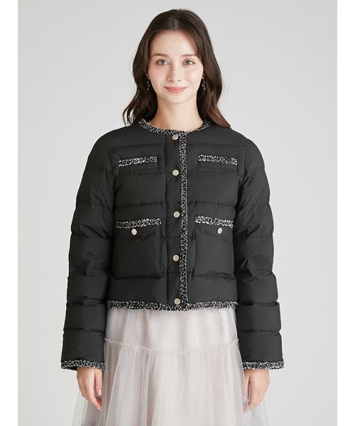 【美品、人気型】セルフォード　キルティングダウン トリムデザインキルティングジャケット（ダウンジャケット/コート