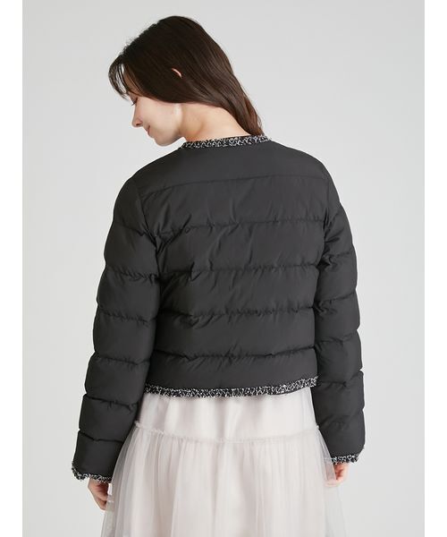トリムデザインキルティングジャケット（ダウンジャケット/コート
