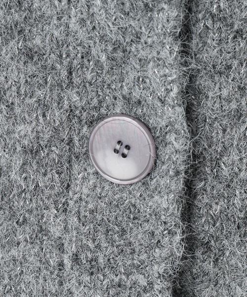 La TOTALITE（ラトータリテ）の「【洗える】Vネックコンパクトカーディガン（カーディガン/ボレロ・レディース・チャコールグレー/ホワイト/ブルー系その他・FREE）」の10枚目の写真