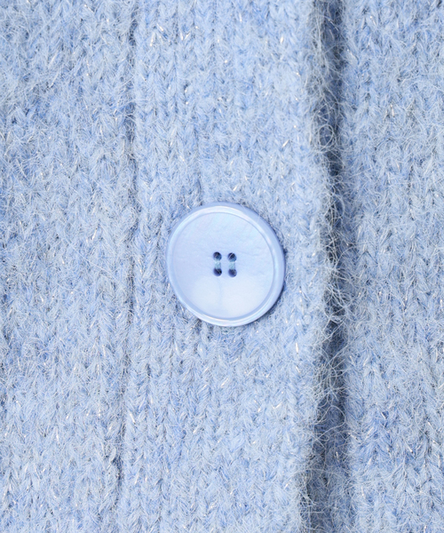 La TOTALITE（ラトータリテ）の「【洗える】Vネックコンパクトカーディガン（カーディガン/ボレロ・レディース・チャコールグレー/ホワイト/ブルー系その他・FREE）」の15枚目の写真