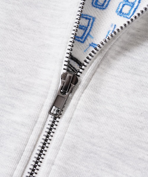 フレンチブルドッグ サガラ刺繍 ジップパーカー / French Bulldog