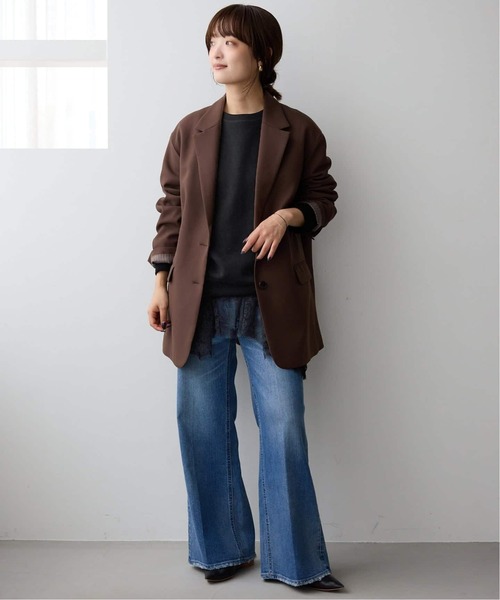 SLOBE IENA（スローブイエナ）の「《WEB限定/追加2》スムースオーバーニット（ニット/セーター・レディース・ネイビー/チャコールグレー/ブラック/ピンク系その他・FREE）」の9枚目の写真