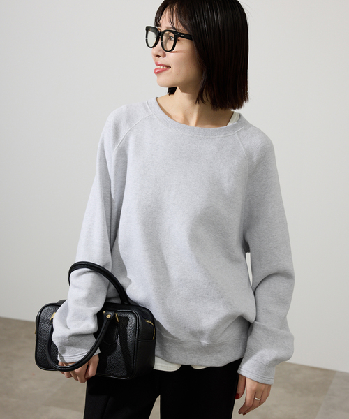 SLOBE IENA（スローブイエナ）の「《WEB限定/追加2》スムースオーバーニット（ニット/セーター・レディース・ネイビー/チャコールグレー/ブラック/ピンク系その他・FREE）」の12枚目の写真