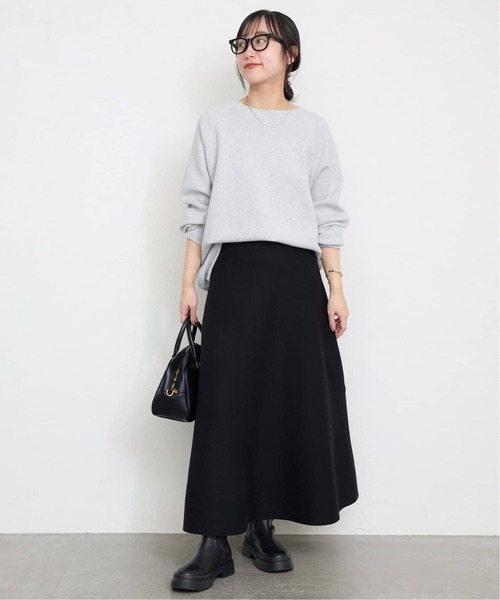 SLOBE IENA（スローブイエナ）の「《WEB限定/追加2》スムースオーバーニット（ニット/セーター・レディース・ネイビー/チャコールグレー/ブラック/ピンク系その他・FREE）」の13枚目の写真