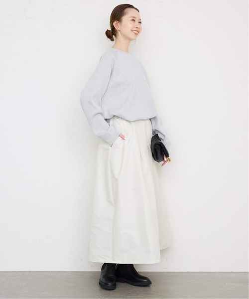 SLOBE IENA（スローブイエナ）の「《WEB限定/追加2》スムースオーバーニット（ニット/セーター・レディース・ネイビー/チャコールグレー/ブラック/ピンク系その他・FREE）」の21枚目の写真