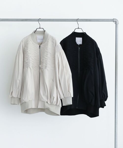 【新品タグ付き】ESCAR シャーリングブルゾン □ESCAR シャーリングブルゾン（ブルゾン）｜ESCAR（エスカー）の