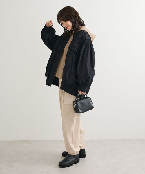 □ESCAR シャーリングブルゾン（ブルゾン）｜ESCAR（エスカー）の