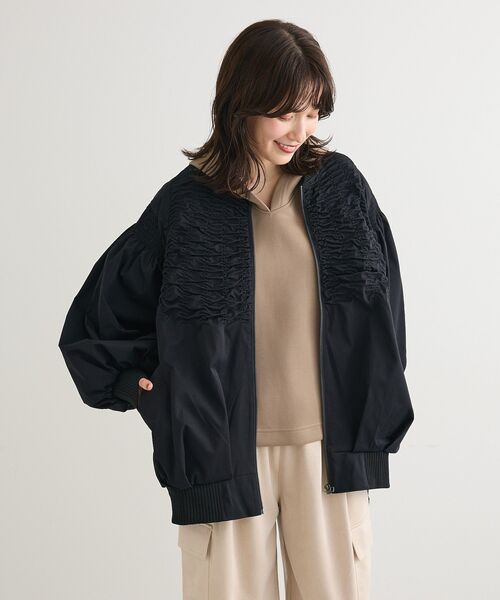 セール】□ESCAR シャーリングブルゾン（ブルゾン）｜ESCAR（エスカー