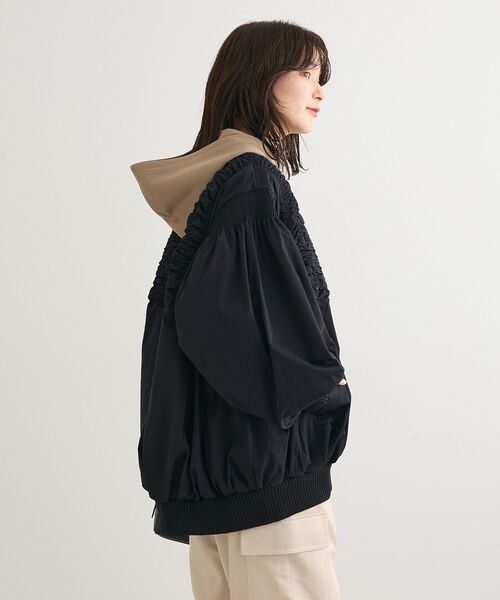 □ESCAR シャーリングブルゾン(ブルゾン)|ESCAR(エスカー)の □ESCAR シャーリングブルゾン(ブルゾン)|ESCAR(エスカー)の