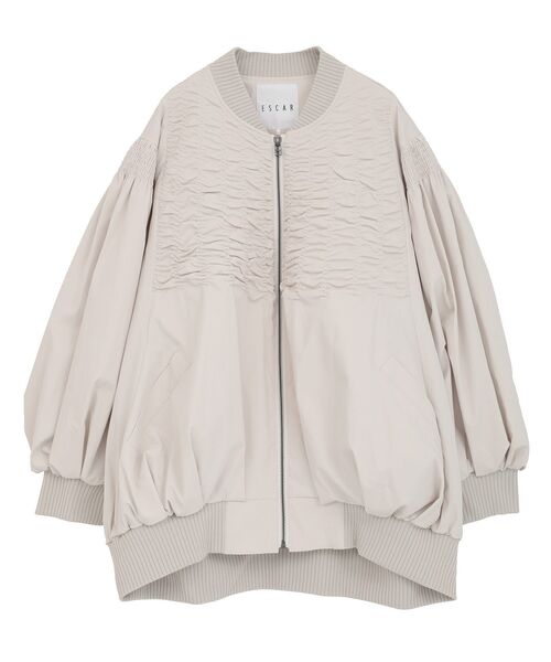 □ESCAR シャーリングブルゾン（ブルゾン）｜ESCAR（エスカー）の