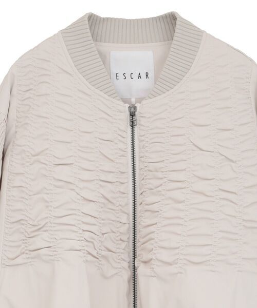□ESCAR シャーリングブルゾン（ブルゾン）｜ESCAR（エスカー）の
