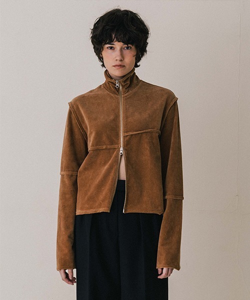 専用　credona TERRA RIB HALF ZIP Thermal 新品 CREDONA｜2way ヴィンテージリブ ダブルファスナー サーマル トップス