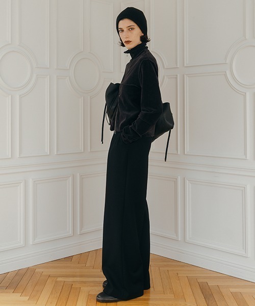 TERRA VELOUR FIT ZIP TOPS/テラベロアフィットジップトップス（T