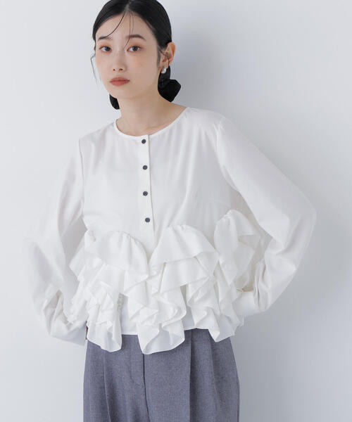 セール】◇ヘムデザインブラウス（シャツ/ブラウス）｜NATURAL BEAUTY