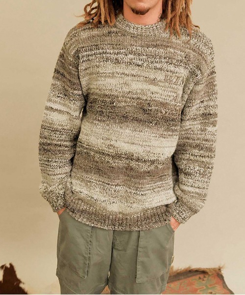 WIND AND SEA（ウィンダンシー）の「BOUCLE LOGO KNIT（ニット/セーター・メンズ・グレー・L）」の2枚目の写真