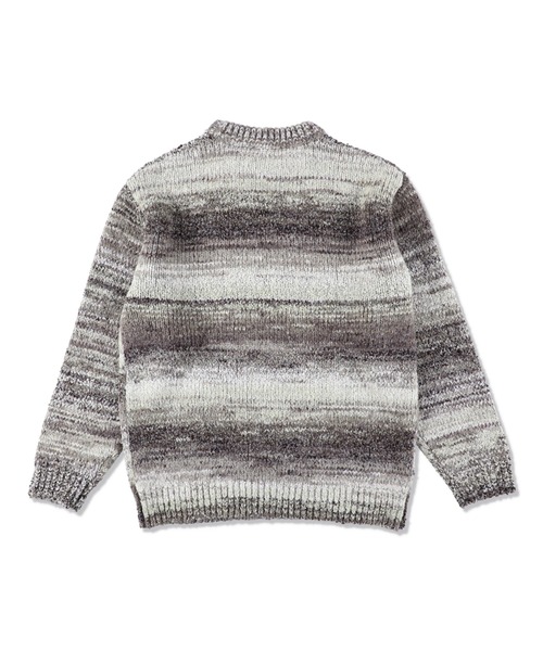 WIND AND SEA（ウィンダンシー）の「BOUCLE LOGO KNIT（ニット/セーター・メンズ・グレー・L）」の3枚目の写真