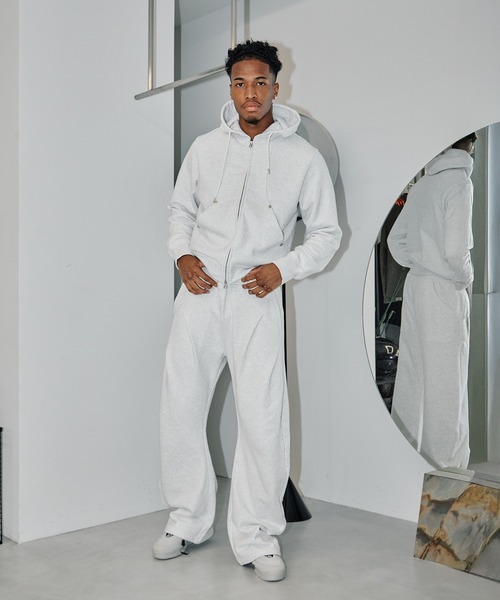 CONZ(コンズ)の「WIDE BALOON PANTS/バルーンワイドパンツ/スウェット/NVRFRGT(スウェットパンツ・メンズ・ブラック/グレー/ホワイト・1/2/3)」の4枚目の写真